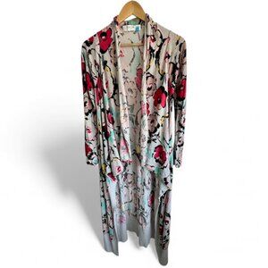 Anthropologie Sparrow Flora Exemplar Long Linen Blend Duster Cardigan - Size M